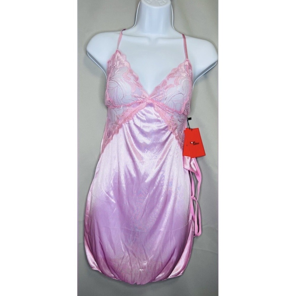 Women Sexy Lingerie Lace Mini Dress Babydoll Nightdress Sleepwear Sz XL